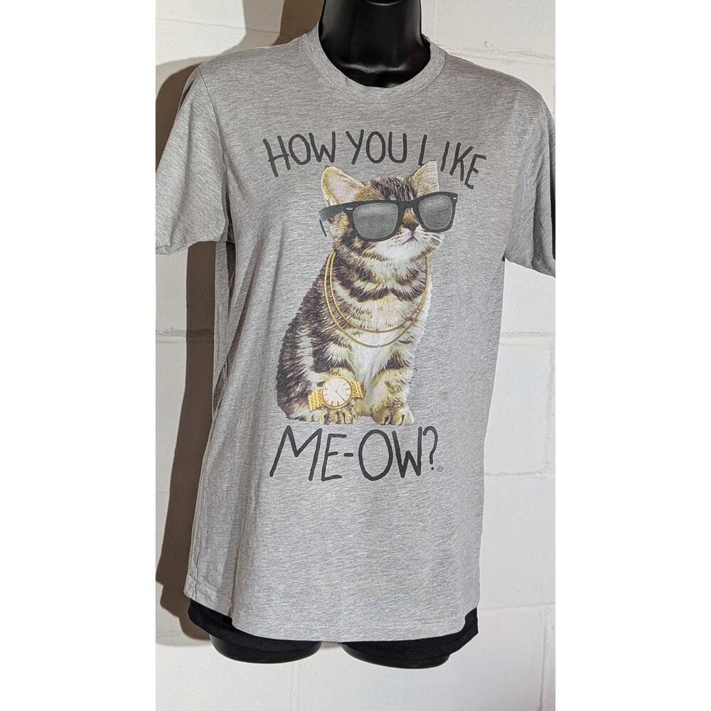 Black Matter Goodie Two Sleeves Tee Novelty Cat Graphic T Shirt Small